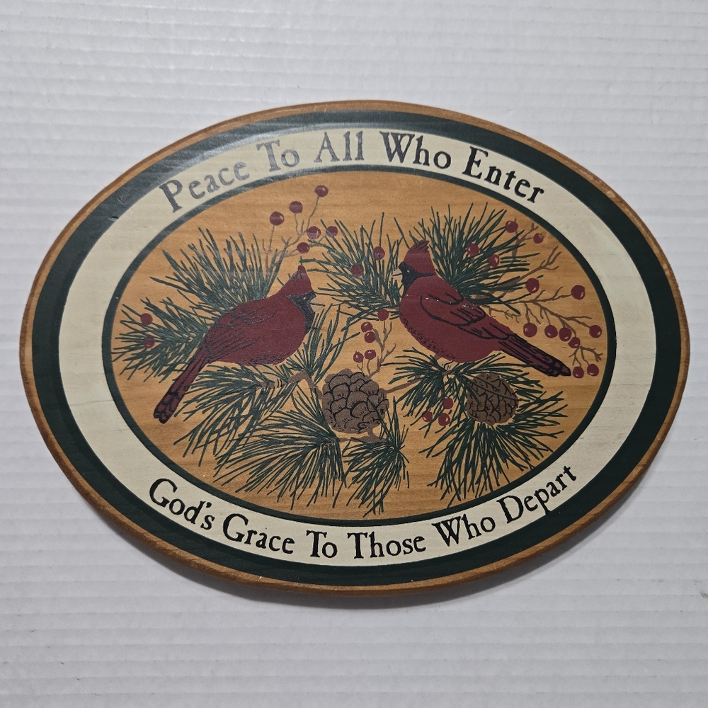 Vtg Peace To All Who Enter God's Grace To Those...